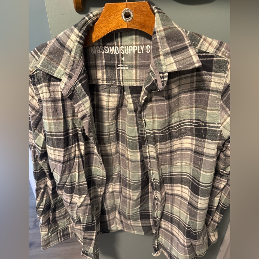 Mossimo Supply Co. Plaid  Button-Up Shirt